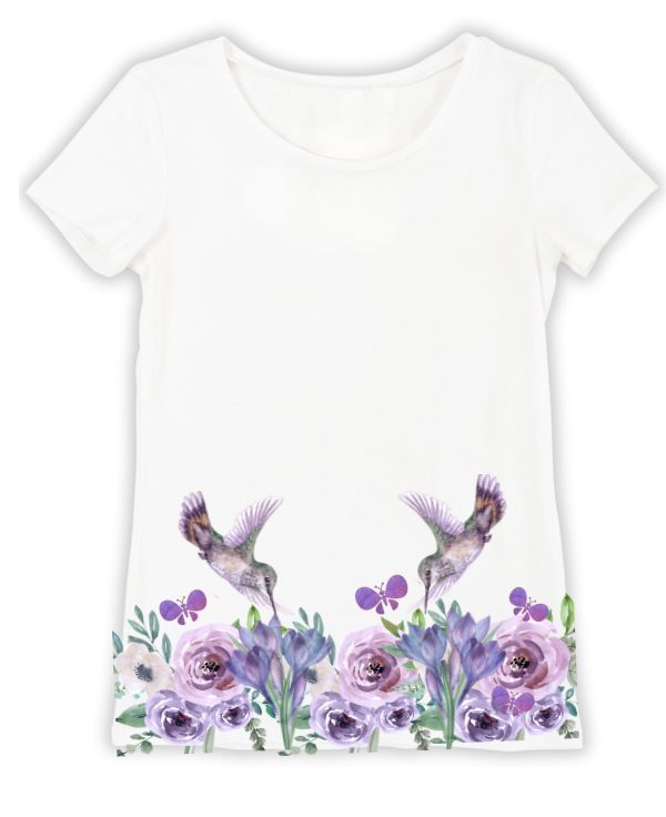 Camiseta Colibrí Troquilino Morado